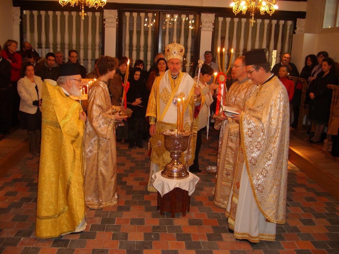 25 december 2007 Kerstdag en eerste Liturgie in onze verbouwde kerk te Brugge