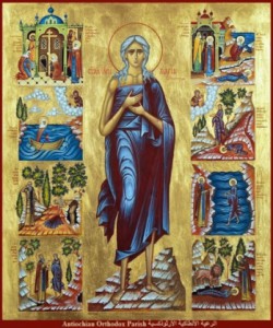 Icoon Heilige Maria van Egypte